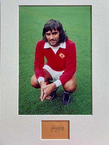 George Best Manchester United Legend signiertes Display