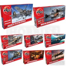 Airfix 1:72 WW2 Bomber Model Kits Flying Fortress Heinkel Bristol Avro Lancaster