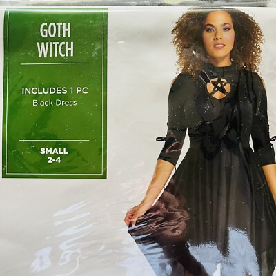 Halloween Costume Goth Witch Black Dress Up Sexy Womens Size Small S 2-4  NEW | eBay