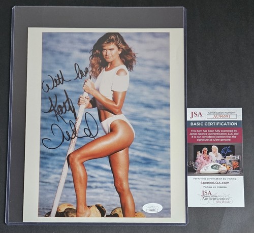KATHY IRELAND Signed Autographed 8"X10" Sexy Color photo with JSA COA bas psa