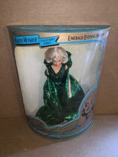 Vintage 1993 Marilyn Monroe Doll in Emerald Evening Dress New In Box