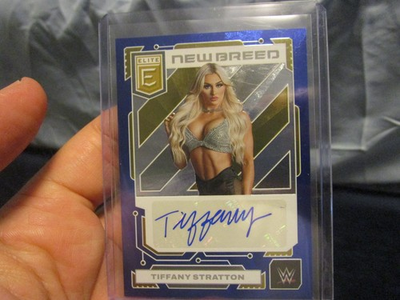 #ad 2023 WWE PANINI DONRUSS ELITE TIFFANY STRATTON NEW BREED AUTO #12 25 READ $249.99