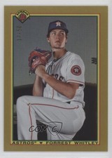 2020 Bowman 1990 Bowman Gold Refractor 17/50 Forrest Whitley #90B-FW 0b3