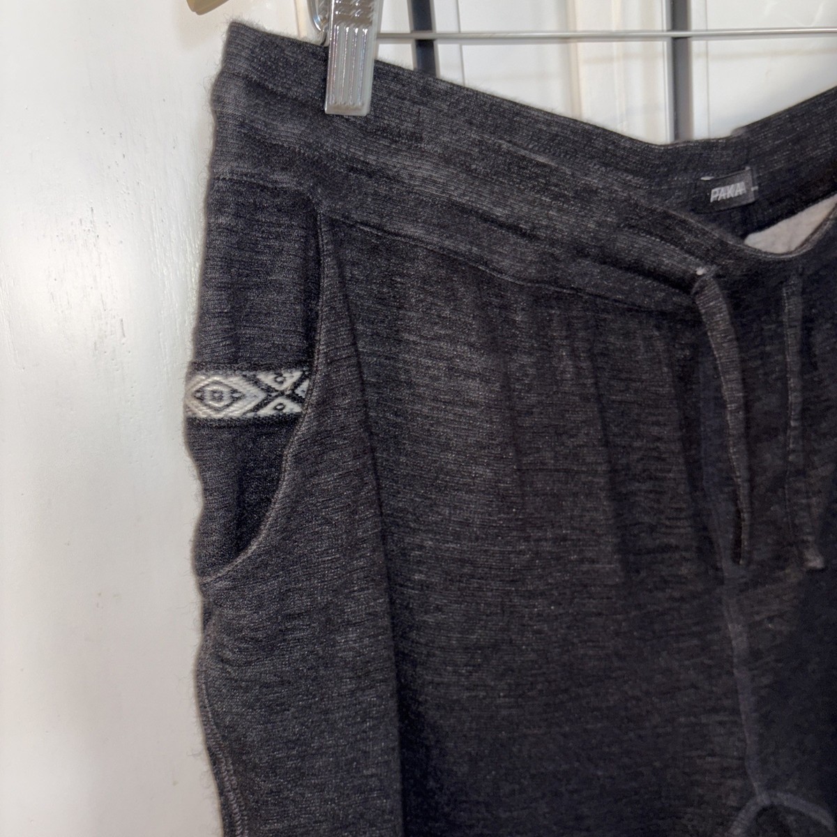 PAKA Breathe Men's Black Joggers Alpaca Bamboo Silk Made in Peru