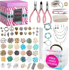Deluxe Jewelry Making Kit with Video Course Includes Instructions Beads