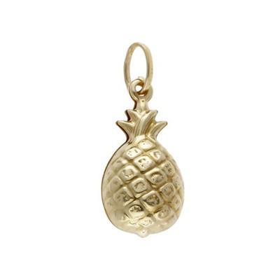 Gebrauchter hohler Ananas-Anhänger 9 kt Gelbgold 9 kt Gold für Sie