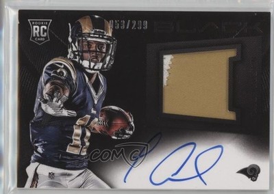 2013 Panini Black Signatures Materials Prime /299 Tavon Austin Rookie RC 5x5