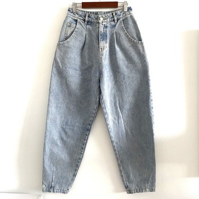 Papermoon Aubrey Barrel Baggy Jeans Stone Wash Women