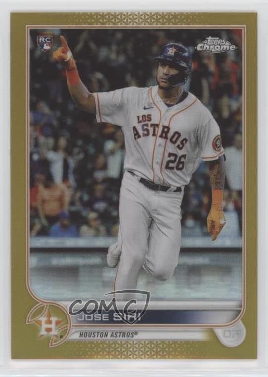 2022 Topps Chrome Gold Refractor 25/50 Jose Siri #204 Rookie RC 7c5