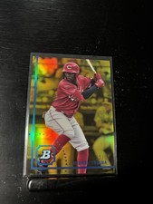 2022 Bowman Heritage - Chrome Prospects Michel Triana #BHPC-100 Gold...