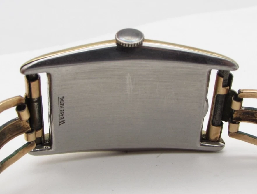 De colección Gruen Veri-Thin Twatch 10K Oro Amarillo Estuche Lleno 15J c. 1943-45 Foto 4 de 4