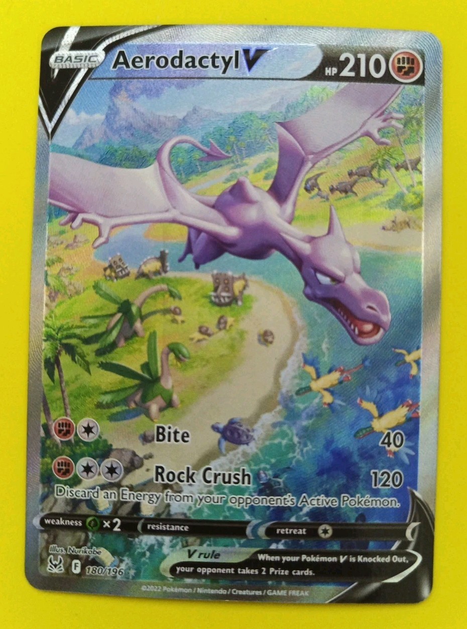 Aerodactyl V 2022 Sword & Shield: Lost Origin #180/196 Holo (Alternate Full Art) Price Guide - Sports Card Investor Aerodactyl V 2022 Sword & Shield: Lost Origin #180/196 Holo (Alternate Full Art) Price Guide - Sports Card Investor