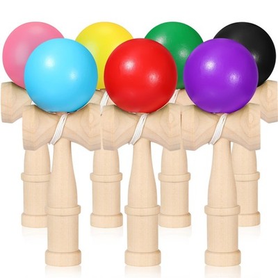 Libima 7 Packs Wood Kendama Toy Coordinate Ball Games Wooden Catch Ball in Cu...