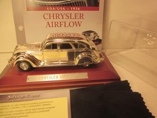 ATLAS 1/43 DIECAST PREMIUM SILVER/CHROME, 1936 CHRYSLER AIRFLOW  4 DOOR SEDAN