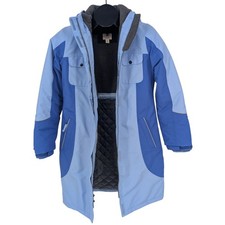 Lands End Squall Parka Waterproof Windproof Fleece Lined Coat Warm Size 10/12