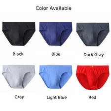 Basic Men's Briefs Cotton Underwear Comfortable Stretch in Various Colors