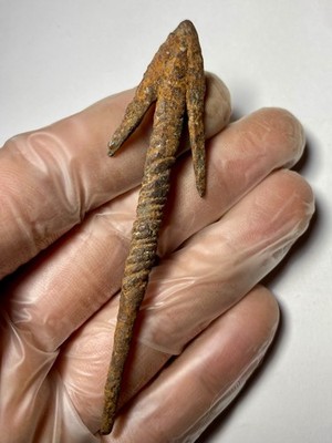 Certified Authentic Artifact Viking Age Iron Barbed Projectile Head 900AD German