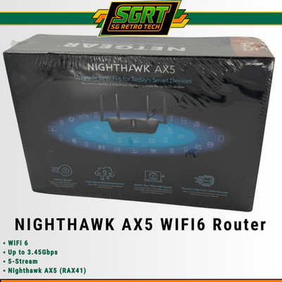 NETGEAR Nighthawk AX5 AX3600 WiFi 6 Router RAX41 Factory Sealed