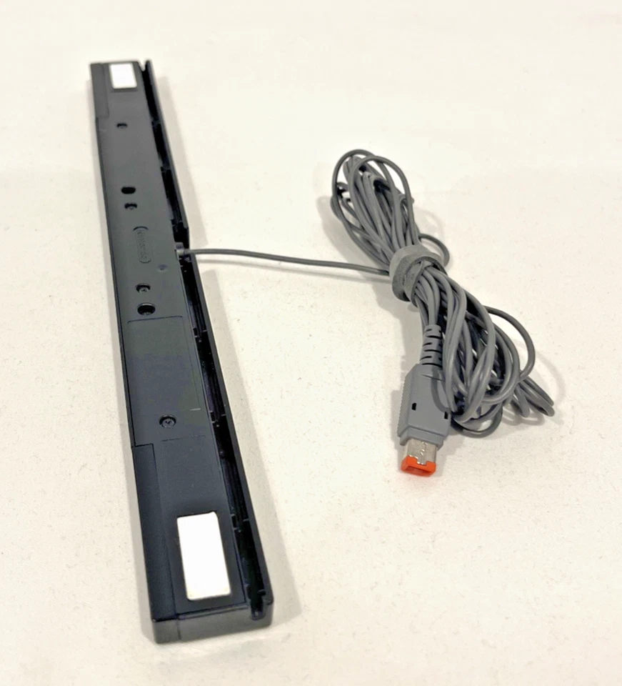 OFFICIAL BLACK WIRED SENSOR BAR RVL-014 FOR NINTENDO WII & WII U CONSOLE OEM - Image 2 of 4