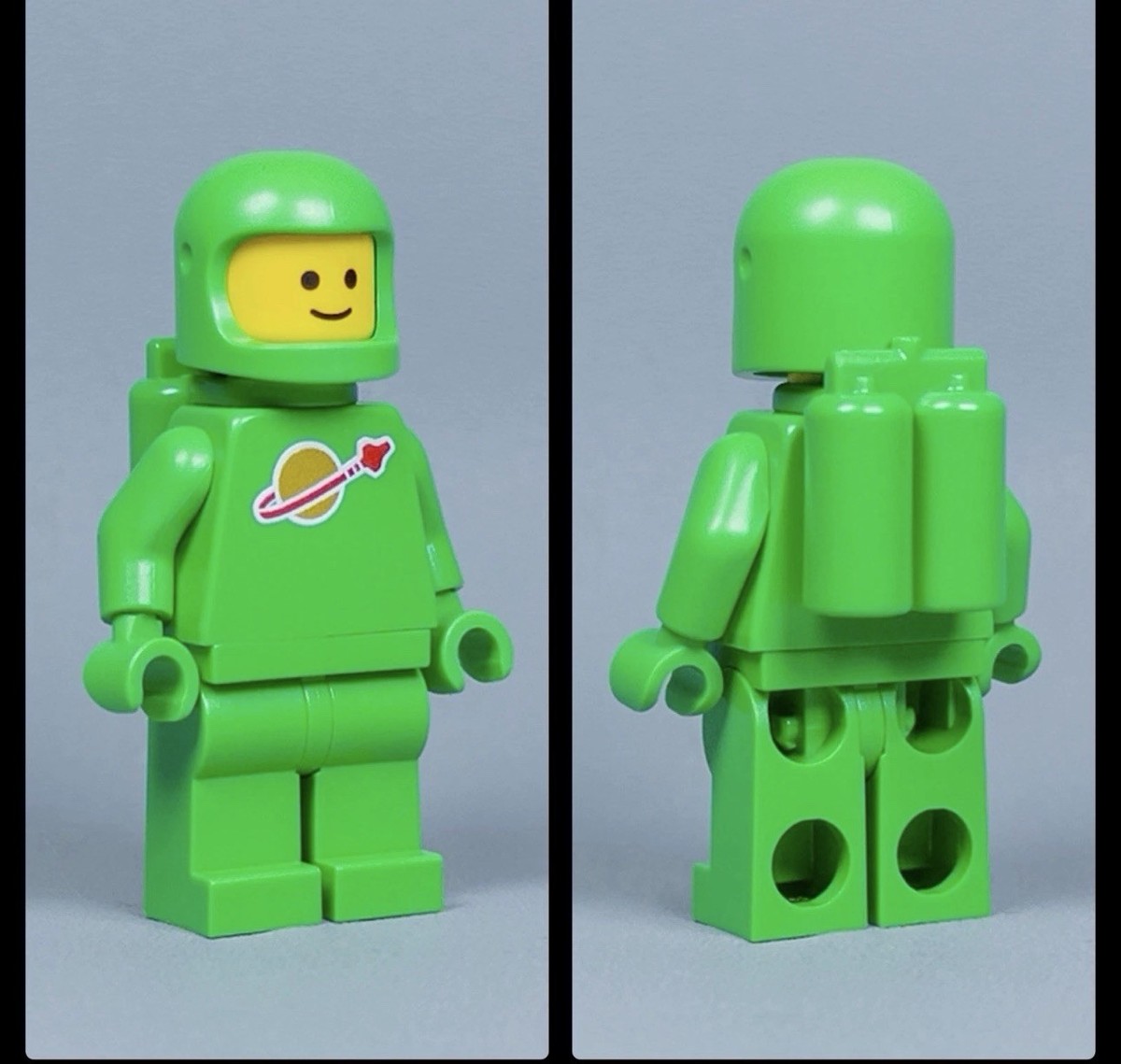 LEGO Classic Spaceman Bright Green With Free Suprise Tile Print | eBay