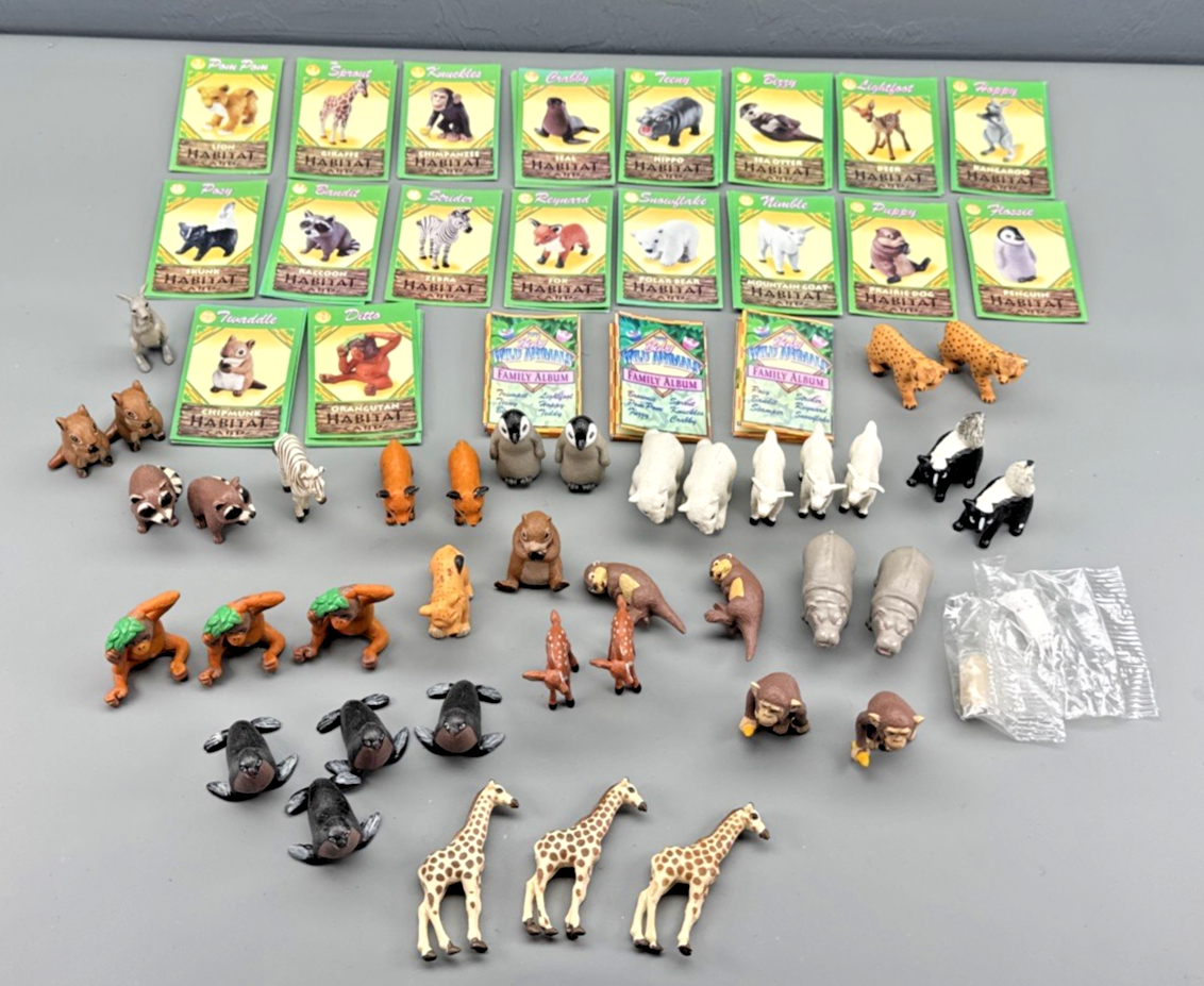 Vintage Topps Baby Wild Animals Miniature Rubber Figures 1996