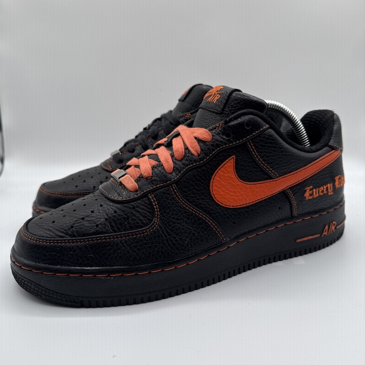 black and orange air force 1 low