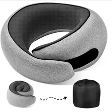 Neck Travel Pillow Memory Foam Neck Pillow Comfort Compact Ergonomic for Travel