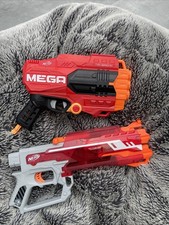 Nerf Gun Zombie Strike & Mega Tri-Break Tested Working, 2 Guns