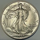 1943-P Walking Liberty Half Dollar, BU+ (lot 35)