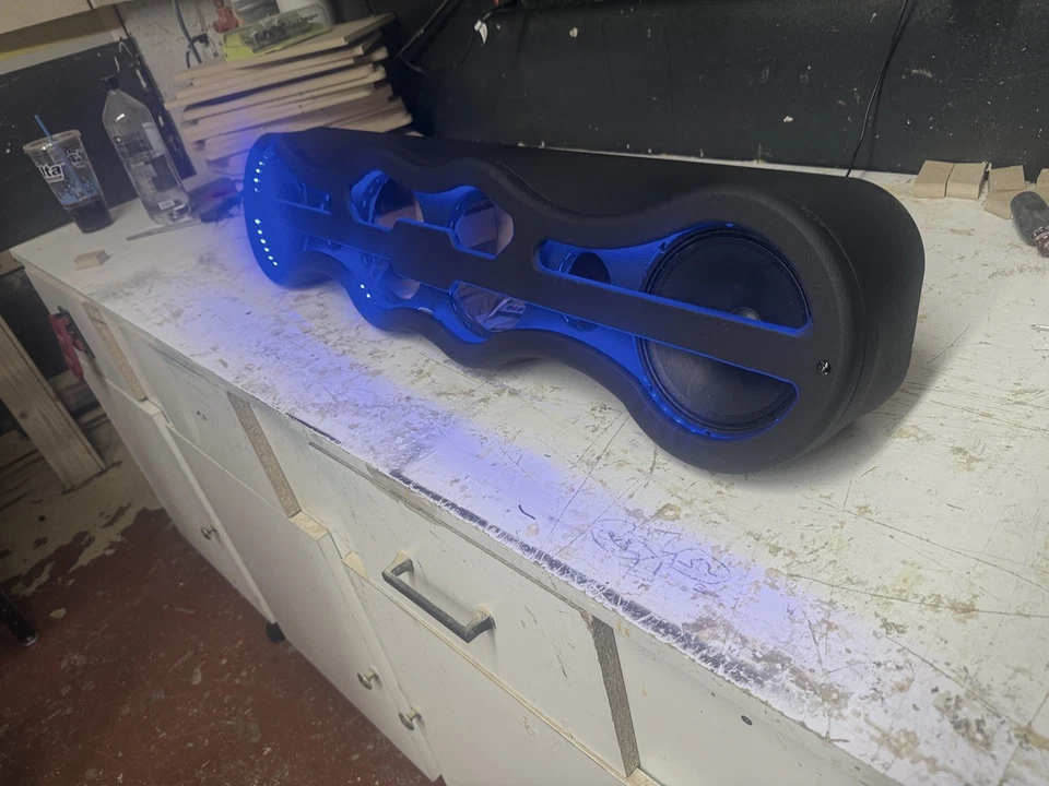 Panel de Altavoces 4x6.5 Tweter Pod Madera y Tela Estante de Techo 38 Longitud Foto 2 de 4