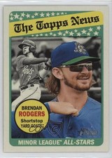 2018 Topps Heritage Minor League Edition All-Stars Glossy Brendan Rodgers y0i