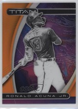 2021 Panini Chronicles Titan Neon Orange Prizm /17 Ronald Acuna Jr #2 1m8