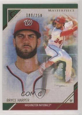 2017 Topps Gallery Masterpieces Green 180/250 Bryce Harper #MP-14 o7m
