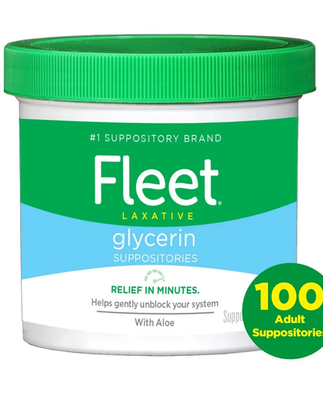 #ad Fleet Laxative Glycerin Suppositories Adult Suppositories 100 Count $5.07
