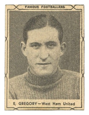 D.C. Thomson - 'Famous Footballers (Black)' (1951) - E. Gregory (West Ham Uni...