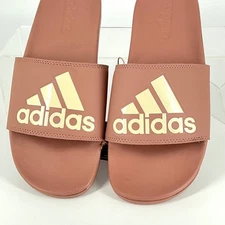 Adidas Size 9 Adilette Comfort Slides Sandal Tan Mens A J14727