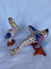 Herend Rust Fishnet Figures Goose ONLY