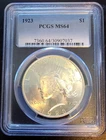 1923 Peace Silver Dollar PCGS MS-64