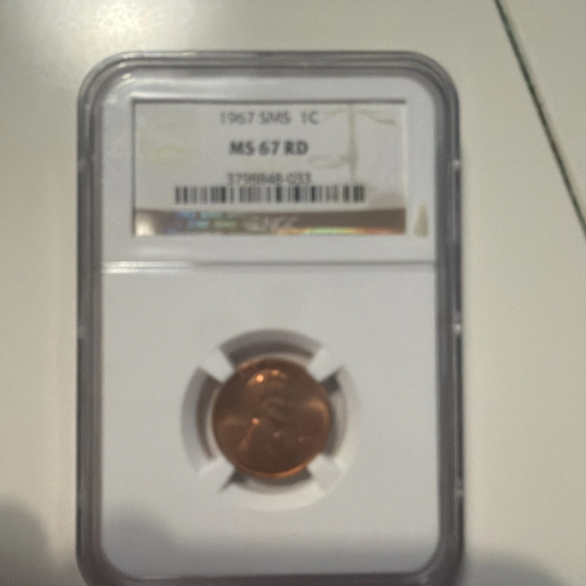 MS 67 Graded 1967 Lincoln Memorial Small Cents (1959-2008) for