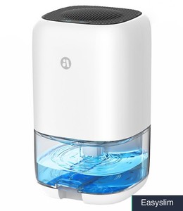Petit déshumidificateur silencieux 35 oz Tank Portable Auto Stop Blanc