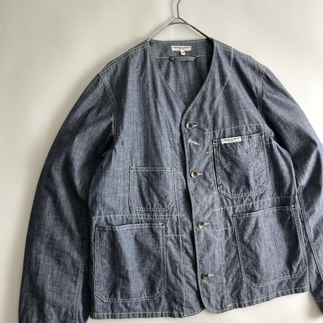Engineered Garments Chambray Jacket Short Blouson… - image 7
