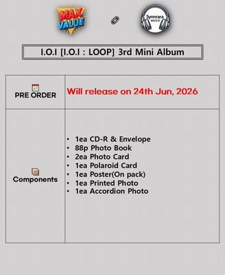 I.O.I [I.O.I:LOOP] 3rd Mini Album CD+Book+3 Card+Poster+Photo+