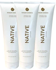 3-PACK Native Sugar Cookie Body Lotion 12oz - Discontinued Rare HTF SEALED