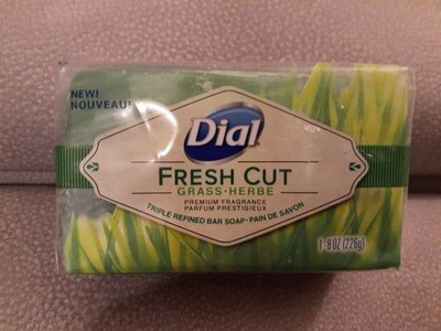 Dial Fresh Cut Grass-Herbe Triple Refined Bar Soap 8 oz Discontinued NOS