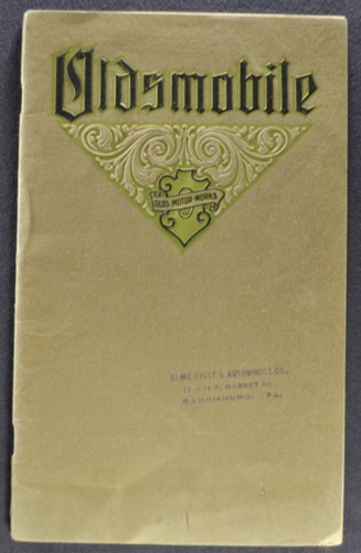 1905 Oldsmobile Brochure Model B Curved Dash Tonneau Delivery Car Nice Original