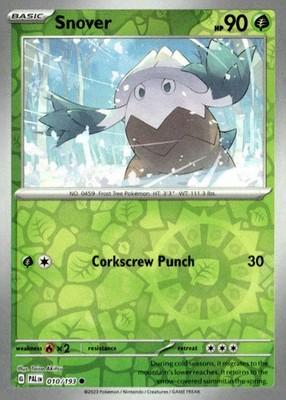 SV02: Paldea Evolved #010/193 Snover Reverse Holo