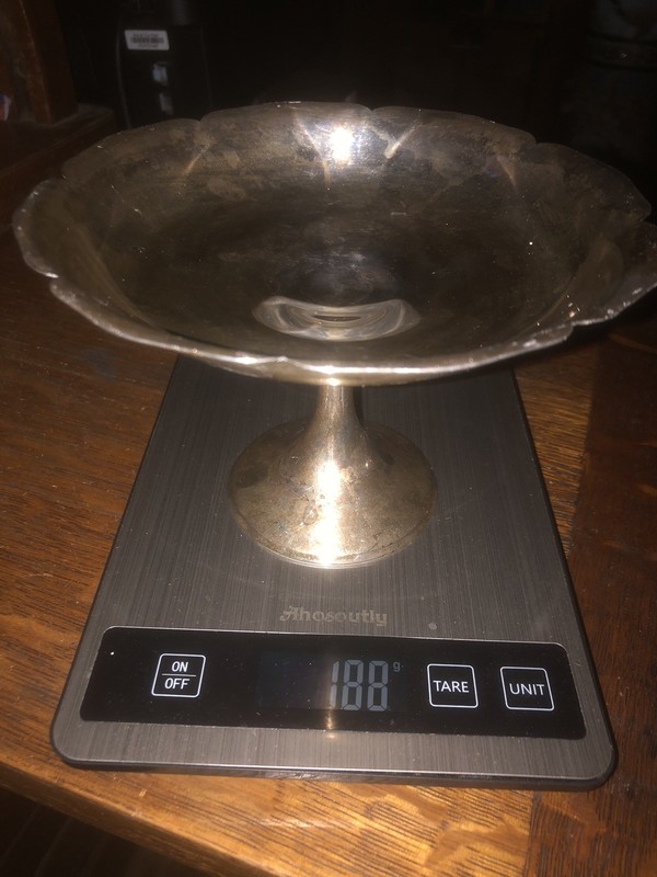 Solid Manchester Sterling Candy Dish Exc. 188 Grams!