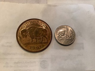 Buffalo New York token 1901 Pan American Exposition