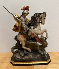 Heiliger Georg - Drachentöter - Holzfigur