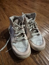 NIKE AIR JORDAN HIGHTOP PINK, LAVENDER AND WHITE YOUTH SIZE 6 SNEAKERS